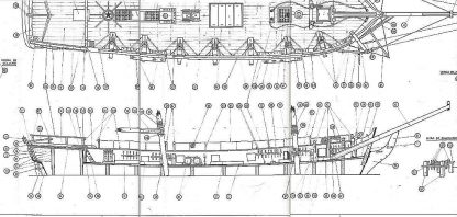 Schooner Enterprise 1779 ship model plans