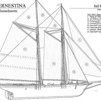 Schooner Ernestina 1894 - Baltimore ship model plans