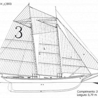 Schooner Gracie S 1893 ship model plans