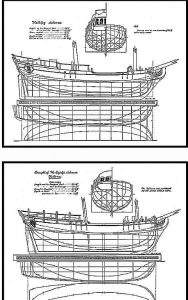 Schooner Nancy 1789 ship model plans