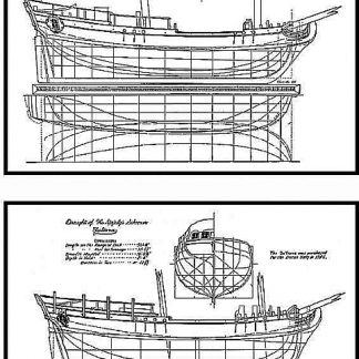 Schooner Nancy 1789 ship model plans