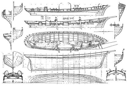 Schooner Rinso XIXc ship model plans