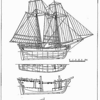 Schooner Sultana 1768 ship model plans