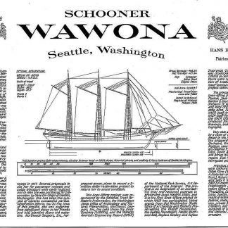 Schooner Wawona 1897 - Baltimore ship model plans