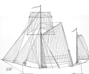 Sloop Smak 1775 ship model plans