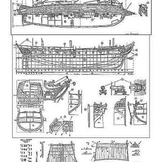 Sloop Vostok 1818 ship model plans