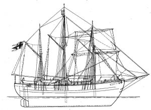 Topsail Schooner Fram 1892 ship model plans