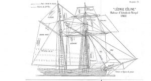 Topsail Schooner Leonie Celine 1866 ship model plans