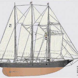 Topsail Schooner Sir Winston Churchill 1966 ship model plans