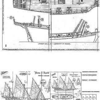Xebec Harun El Rascid ship model plans