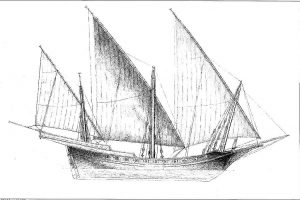 Xebec (Mediterranean) Xviii ship model plans