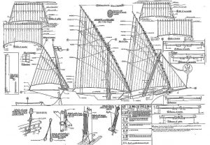 Xebec Sailboat Greek Sacovela ship model plans