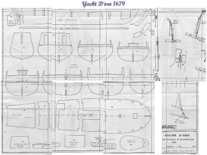 Yacht Armed Great Yacht - Doro 1679 ship model plans