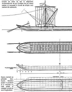 Barge Danubian XVIIIc ship model plans