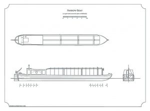 Barge Narrow Boat ship model plans