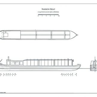Barge Narrow Boat ship model plans