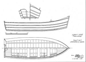 Boat Juana Y Jose XXc ship model plans