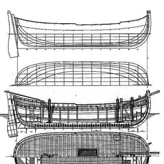 Boat Trabaccolo ship model plans