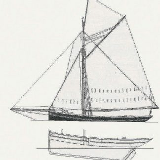 Cutter Gabare ship model plans