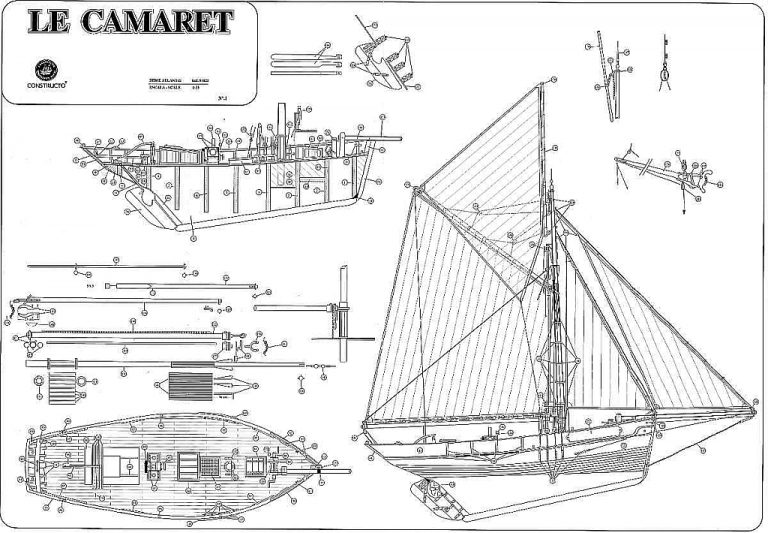 Fishing Boat Le Camaret XXc ship model plans Best Ship Models