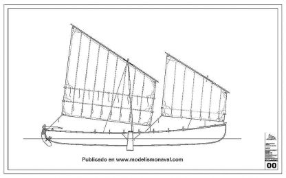 Fishing Boat Trainera Orio XIXc ship model plans