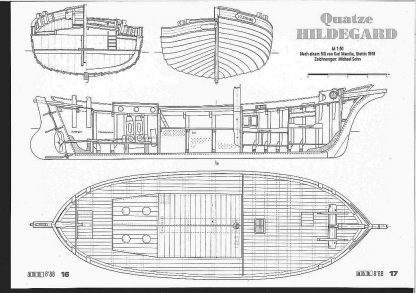 Fishing Boat Well Smack Hildegard 1918 ship model plans