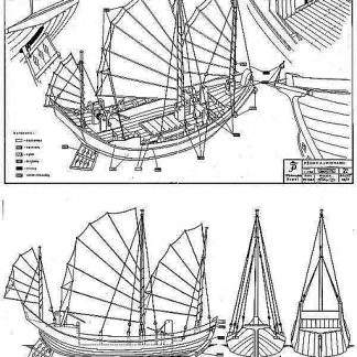 Junk (Tonkin Bay) Vietnamese ship model plans