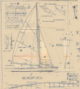 Sailboat Lancia ship model plans