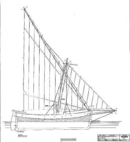 Sailboat Rosa 1890 ship model plans