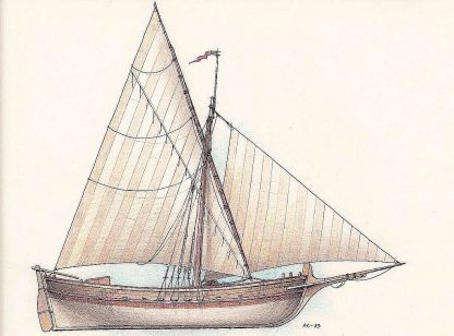 Sailboat Siberian Kotch XVIIc ship model plans