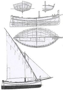 Sailboat Sicilian Tartana ship model plans