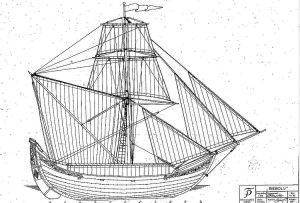 Sailboat Spagnoletta ship model plans