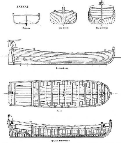 Section Deck ship model plans