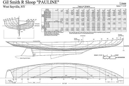 Sloop P Boat Kid ship model plans