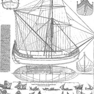 Tradeboat Coastal Ottoman ship model plans