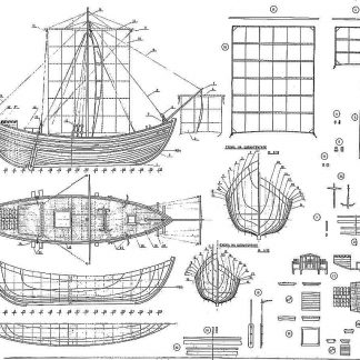 Trading Vessel (Byzantine) VIIc ship model plans