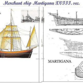 Trading Vessel Martigana XVIIIc ship model plans