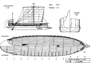 Trading Vessel (Phoenician) Bc VIIIc ship model plans