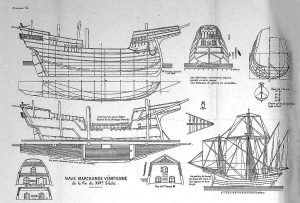 Trading Vessel (Venetian) XVIc ship model plans