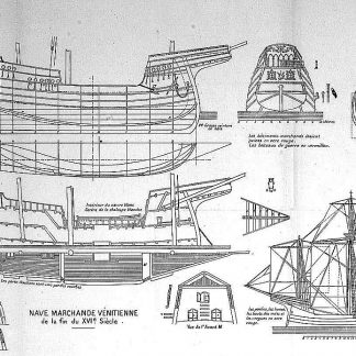Trading Vessel (Venetian) XVIc ship model plans