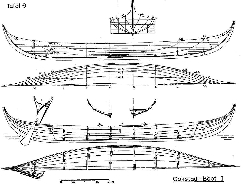 Viking Boat (Gokstad) IXc ship model plans | Best Ship Models