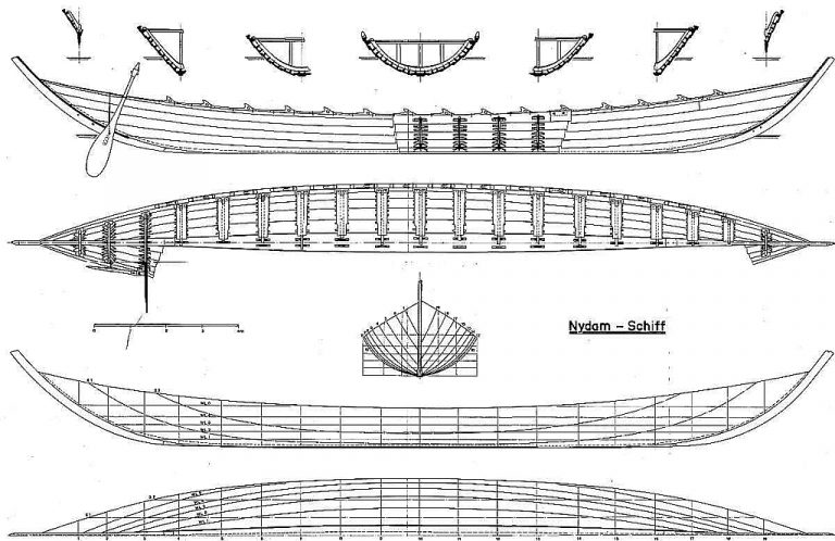 Viking Boat (Nydam) IVc ship model plans Best Ship Models