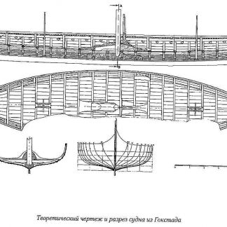 Viking Longship (Gokstad) IXc ship model plans