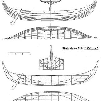 Viking Trading Vessel (Skuldelev 3) XIc ship model plans
