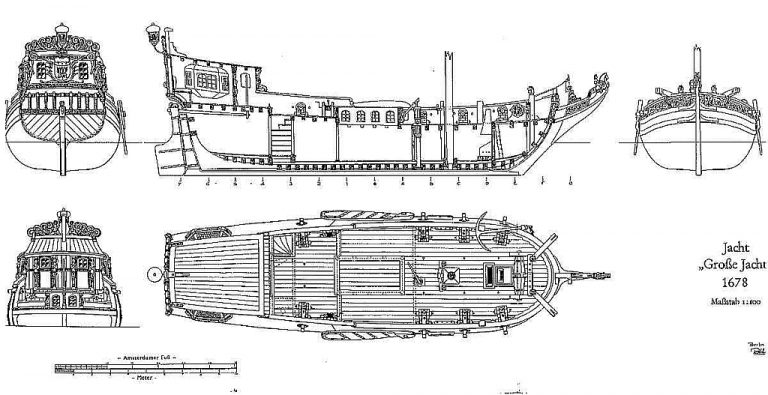 Yacht Armed Great Yacht – Doro 1678 ship model plans Best Ship Models