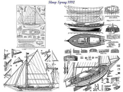 Yacht Spray ship model plans