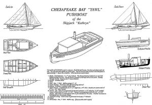 Yawl Cathryn ship model plans